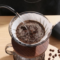 Fast Flow V60 Kaffee-Papierfilter, Ungebleicht, Größe 02, Natürlicher Holzzellstoff für Manuelle Pour-Over-Kaffeemaschinen