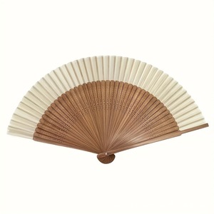 Hermoso abanico de mano de bambú Retro de alta calidad tallado pintado diseño de arte popular superficie plegable encaje <span class=keywords><strong>boda</strong></span> tema Hunan origen - Product Image 6