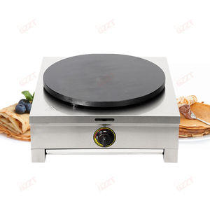 Crêpière électrique à gaz commerciale faisant la machine 40 cm de diamètre <span class=keywords><strong>France</strong></span> crêpière électrique avec épandeur en bois - Product Image 2
