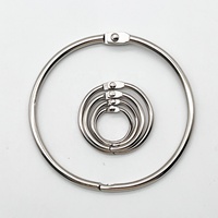 38mm Silberne Metallbuchringe aus Chinesischer Produktion, Binderclips zu Günstigen Preisen, Hochwertige Lose-Blatt-Buchringe für Notizbücher und Broschüren