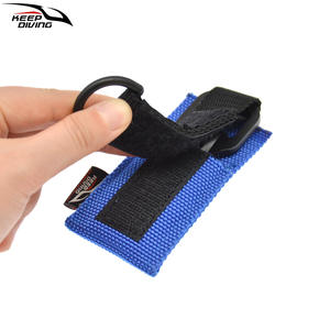 Ciseaux de plongée sous-marine, coupe-corde, étui de protection, sangle de fixation, boucle auto-agrippante, équipement de plongée en carbone pour la plongée en apnée - Product Image 4