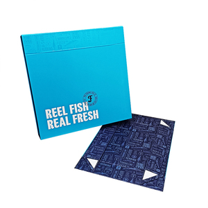 Caja de Embalaje de Cartón Reciclable con Logotipo Personalizado, Cajas de Regalo Magnéticas Plegables para Mariscos, Cajas de Papel - Product Image 1