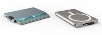 Porte-cartes de crédit en aluminium à blocage RFID Porte-cartes magnétique Magsafe Portefeuille sécurisé Rfid Mag avec pince à billets intégrée
