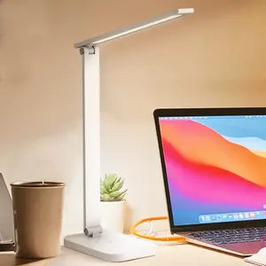 Lampada da tavolo a Led pieghevole di design multifunzionale per la protezione degli occhi lampada da tavolo ricaricabile per camera da letto moderna