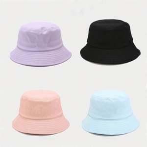 Nouveau chapeau bob coréen couleur macaron pour adolescent et étudiant, casquette d'été anti-UV, chapeau bob vierge pour broderie de logo personnalisé - Product Image 4