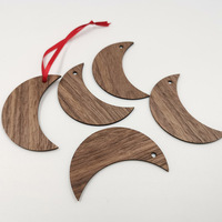 Boule lumineuse en bois découpé au laser, bois pour animaux domestiques, ornement artisanal de noël, offre spéciale, OEM