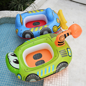 TANYOZHE Bouée <span class=keywords><strong>de</strong></span> natation gonflable pour enfants, design <span class=keywords><strong>de</strong></span> voiture <span class=keywords><strong>de</strong></span> dessin animé, 60x45cm, pour jouer dans <span class=keywords><strong>la</strong></span> piscine - Product Image 1