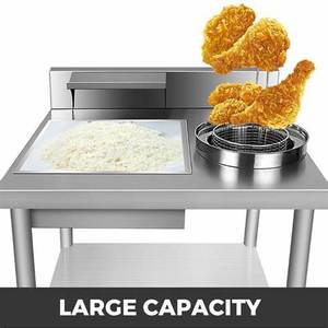 Mesa de Empanado Manual de Acero Inoxidable / Mesa para Polvo de Empanado Tipo <span class=keywords><strong>KFC</strong></span> - Product Image 2