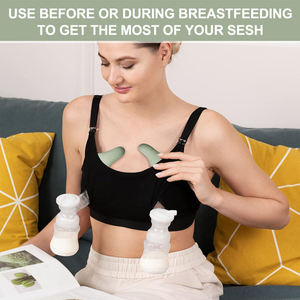 Masajeador de Lactancia Vibrador 2 en 1 Mejorado con Silicona Líquida para Alivio de Senos y Calentamiento de Senos para Mamá - Product Image 4