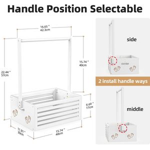 BAMBOOHOMIE fábrica <span class=keywords><strong>de</strong></span> madera Baby Shower cajón armario ducha fiesta cesta con asa almacenamiento cesto bambú <span class=keywords><strong>embarazo</strong></span> regalo caja - Product Image 2