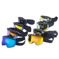 Masques de ski anti-buée magnétiques personnalisés les plus vendus, OEM ODM, protection UV400, lunettes de snowboard et de ski