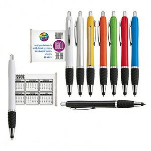 Stylo publicitaire en plastique avec drapeau rétractable, stylo à bannière déroulante, stylo à bille en papier économique avec logo personnalisé - Product Image 1