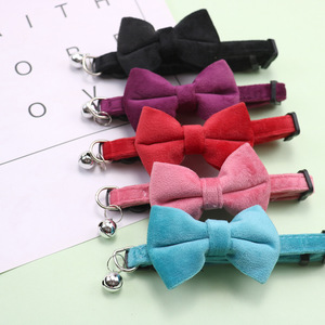 <span class=keywords><strong>Collier</strong></span> réglable <span class=keywords><strong>pour</strong></span> chats avec petit nœud, en velours et daim, motif animal uni, <span class=keywords><strong>collier</strong></span> d'entraînement personnalisé <span class=keywords><strong>pour</strong></span> animaux <span class=keywords><strong>de</strong></span> compagnie - Product Image 1