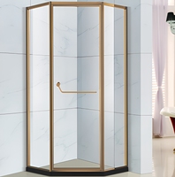 Mampara de Ducha Kalaishi, Panel de Ducha de Vidrio Templado, Mampara para Cuarto de Ducha, Cabina de Ducha