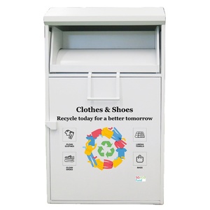 Factory Custom Metal Clothing Donation Bin Charity Steel Boxes Manufacturer