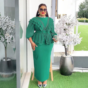 Abito da Cerimonia Slim-Fit <span class=keywords><strong>per</strong></span> <span class=keywords><strong>Donna</strong></span> Africana, Maniche a Lanterna, Elegante Vestito Lungo da Festa, <span class=keywords><strong>Abbigliamento</strong></span> Plus Size <span class=keywords><strong>per</strong></span> Donne - Product Image 4
