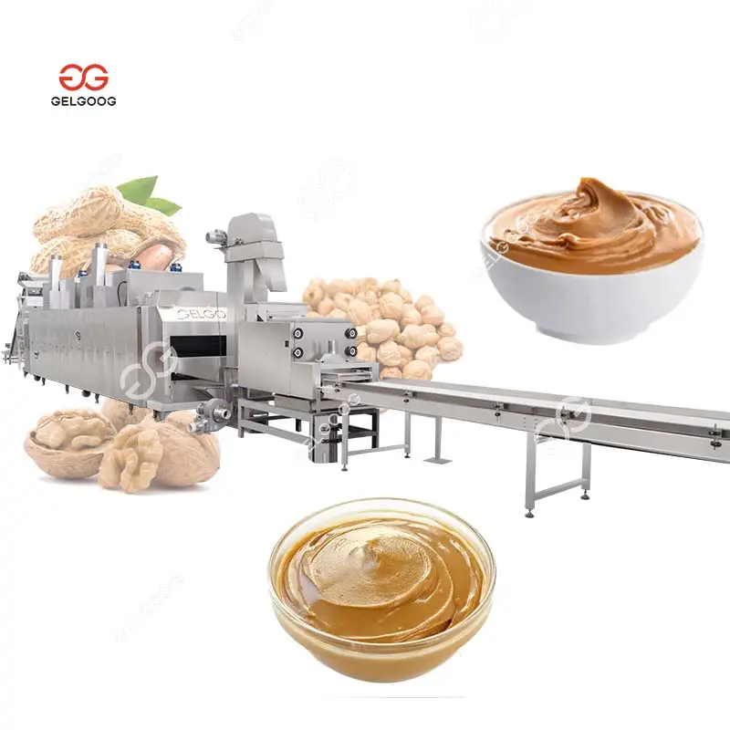 Industrial Hummus Peanut Grinding Maker Roasted hazel Nuts Butter Making Machine line to produce almond butter
