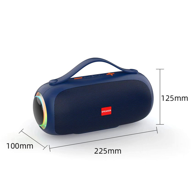 New Portable Waterproof Outdoor Speaker with RGB LED Lights for 5.3 for Computer & Mobile Phone Camping Gift Wholesale