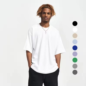 T-shirt épais unisexe en coton 100 % de haute qualité pour l'été, personnalisable, coupe oversize, pour homme - Product Image 2