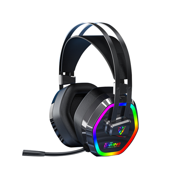High Quality Audiophile 7.1 Sound Dynamic Stereo AAC DJ Gaming Headset Over Ear 3.5mm USB Wired with Mic RGB for Mobile Phone