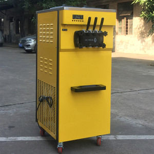 Nuevo tipo de máquina económica de helados de servicio suave, comercial, de 3 sabores, tipo de mesa y de pie, para hacer helados a la venta - Product Image 3