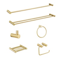 Ensemble d'accessoires de salle de bain 6 pièces, kit de porte-serviettes de salle de bain