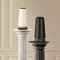 Diffuseur de parfum électrique rechargeable intelligent pour la maison et l'hôtellerie, diffuseur d'arômes noir avec contrôle par application et éclairage LED