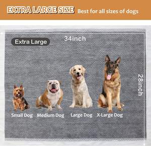 Cane pipì carbone cambiare Pet per cucciolo Super assorbente e cuccioli grande smaltimento fodera per pannolini personalizzare Logo Pad allenamento - Product Image 4