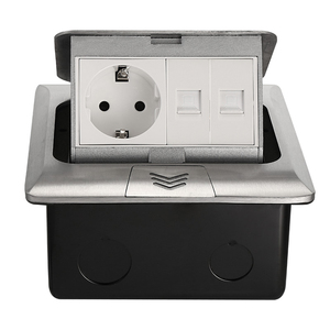 Thép Không Gỉ <span class=keywords><strong>Pop</strong></span> Up Tầng Gắn Ổ Cắm Điện Và Usb/Bán Chạy Nhất Quảng Trường <span class=keywords><strong>Pop</strong></span> Up Bảng Ổ Cắm Mặt Đất Hộp Ổ Cắm - Product Image 2