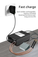 Kit de mini-soudeuse 8000W DIY automatique, machine de soudage par points portable avec batterie 18650, stylo de soudage pour bande de nickel de 0,15 mm G104