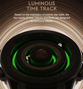 นาฬิกาควอตซ์ Daniel Gorman Planet Series นาฬิกาอนาล็อกแม่เหล็กทรงลูกเหล็ก นาฬิกาสปอร์ตเรืองแสงสำหรับผู้ชาย นาฬิกากันน้ำ - Product Image 3