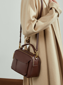 Sac fourre-tout décontracté en faux daim taupe, sac à bandoulière, sac à main zippé, sac sous le bras pour les trajets quotidiens - Product Image 5