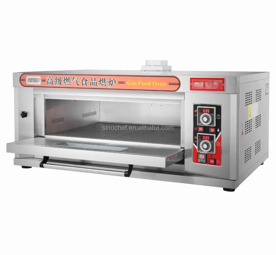 Sinochey Oven pizza 1 dek 2, nampan Gas oven pizza harga murah