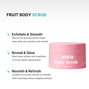 สครับขัดผิว ZLZR 250 กรัม สูตรวีแกน ปราศจากการทดลองกับสัตว์ เป็นมิตรต่อสิ่งแวดล้อม ส่วนผสมอ่อนโยน - Product Image 3
