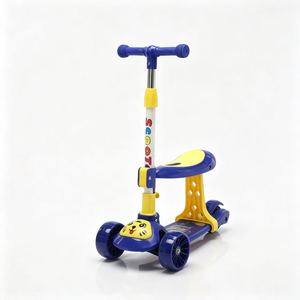 Trottinette pour enfants très vendue, à trois roues, plus stable et au design cool. Les garçons et les filles sont assis - Product Image 3