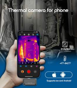 Thermal Imaging <strong>Camera</strong> for Phone Infrared Resolution 256x192 (512x384 R+<strong>IR</strong>) for Solar Panel and HVAC Home Inspection - Product Image 6