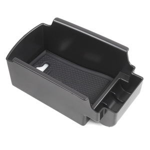 Boîte de rangement pour console centrale de voiture RASTP pour Toyota Vios, organiseur d'accoudoir en plastique noir avec marque - Product Image 2