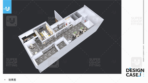 Заводской изготовленный на заказ магазин спортивной одежды для мужской одежды витрина для 3D-макета розничного магазина - Product Image 6