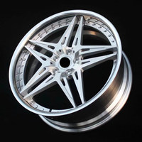168 Ruedas de Aleación de Aluminio Forjado de Dos Piezas Personalizadas 6061-t6 5x112 5x98 5x110 5x120 para Alfa Romeo Mercedes Audi 19 20 21 22 Pulgadas