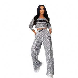 Nuovi Arrivi Abiti <span class=keywords><strong>Firmati</strong></span> Marchi Famosi Abbigliamento da Casa di Tendenza per Boutique Set da <span class=keywords><strong>Donna</strong></span> Completo Due Pezzi da <span class=keywords><strong>Donna</strong></span> Abbigliamento Femminile Invernale - Product Image 6