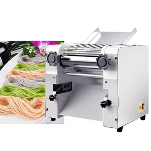 Household Small Electric Dough Press Commercial Dough Machine Stainless Steel Dumpling Wrapper Machine Noodle Maker Automatic