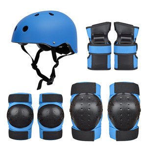 Casco y equipo de protección para patinaje sobre ruedas para niños, rodilleras y coderas, protección básica para monopatín, patinete, bicicleta de equilibrio - Product Image 3