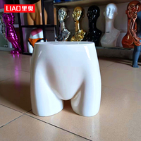 Mannequin Sous-Vêtements Galvanisé Or et Argent pour Hommes et Femmes, Demi-Corps, Fesses et Hanches Sexy