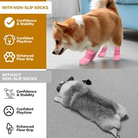 Chaussettes antidérapantes pour chiens pour sols en bois dur pour éviter que les pattes ne soient léchées, chaussures pour chiens pour pavés chauds, chaussettes pour chiens à double face