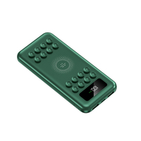 Batterie externe sans fil portable universelle mince avec affichage LED, ventouse et câble intégré 10000mAh