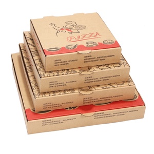 Whole sale Pizza paper box customized box Hexagonal pizza paper box