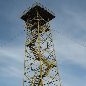 Level Lookout Tower Forest Fire Observation Tower With Lightning Protection And Communication Functions