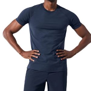OEM Nouveauté Prix bas Logo personnalisé 100% coton Coupe ajustée Tricoté Séchage rapide Imprimé Vêtements de sport T-shirt athlétique pour hommes - Product Image 1