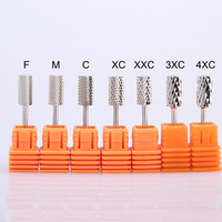 Broca de barril grande de 2,35mm, brocas de carburo de plata para uñas, bandas de lijado para taladro eléctrico de uñas 3XC Triple grueso
