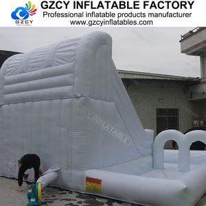 Toboggan aquatique gonflable tout blanc <span class=keywords><strong>avec</strong></span> <span class=keywords><strong>piscine</strong></span> à balles pour événements <span class=keywords><strong>avec</strong></span> château gonflable interactif - Product Image 4